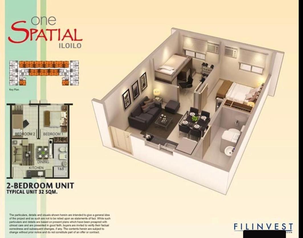 One Spatial Two Bedroom Condominium Unit With Pool And Gym Free Netflix And Wifi Iloilo Eksteriør bilde